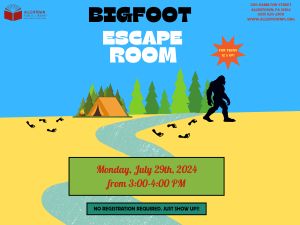 Bigfoot Escape Room (Teen Time)