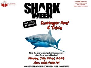 Shark Week Scavenger Hunt & Trivia (Teen Time)