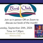 Adult Book Club: September