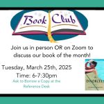 Adult Book Club: March